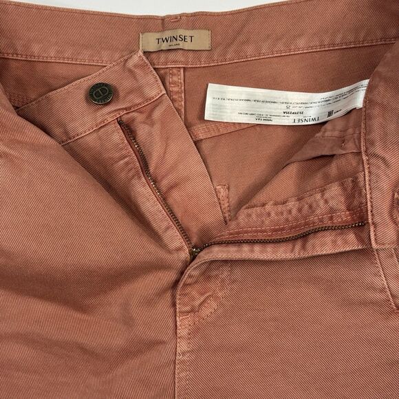 TWINSET Milano Womens Cargo Pants Melon Baggy Loose Fit Size 25 - Picture 4 of 7